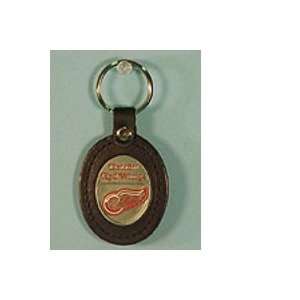  NHL Red Wings Leather Key ring: Sports & Outdoors