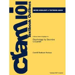  Studyguide for Psychology by Saundra Ciccarelli, ISBN 