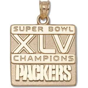   Packers Super Bowl XLV Champions 10kt Gold Charm
