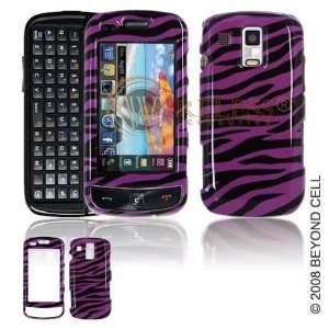 Samsung Rogue U960 PDA Cell Phone Purple/Black Zebra Protective Case 