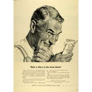  1943 Ad United States Playing Cards War Saving Bonds WWII 