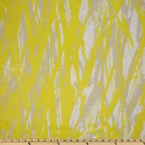  44 Wide Silk Crepe De Chine Abstract Shadow Yellow/Sand 