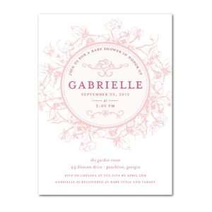 Baby Shower Invitations   Floral Ring: Rose By Hello Little One For 