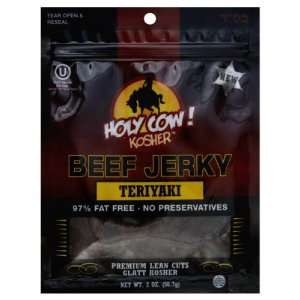 Holy Cow Kosher Jerky, Beef Teriyaki, 2 Ounce Package  