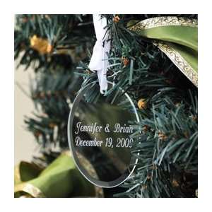  Personalized Oval Holiday Ornament