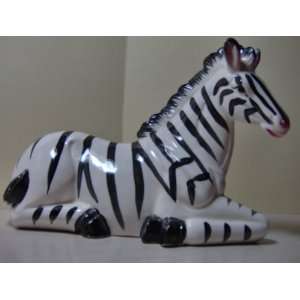  Resting Zebra Porcelain Figurine