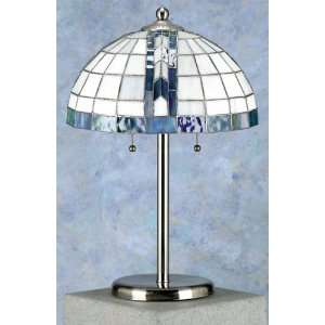  Blue Lite Table Lamp Contemporary Stained Glass: Home 