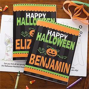   Personalized Halloween Coloring Books   Happy Halloween Toys & Games
