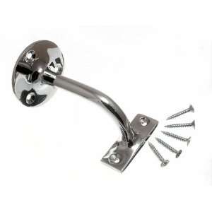 STAIR HAND RAIL BRACKET CHROME PLATED BRASS 3 INCH WITH SCREWS ( pack 
