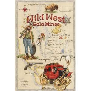 Treasure Map Counted Cross Stitch Kit 10X15 14 Count