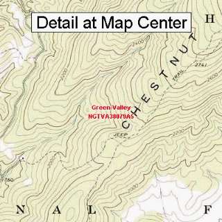  USGS Topographic Quadrangle Map   Green Valley, Virginia 