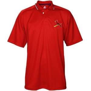   : Majestic St Louis Cardinals Red Peak Power Polo: Sports & Outdoors