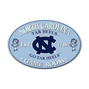   North Carolina Tar Heels Oval Style Game Room Sign: Sports & Outdoors