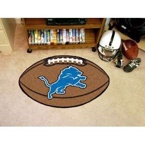   Detroit Lions Football Mat Floor Area Rug New: Sports & Outdoors