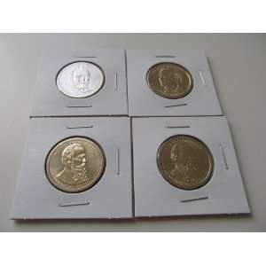   Presidential Dollar Year Set 4 Uncirculated Coins Complete Collection