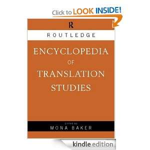 Routledge Encyclopedia of Translation Studies BAKER. MONA, Mona Baker 