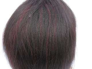 Full Lace Front Lace Wig #1b/99j burgundy Highlights   