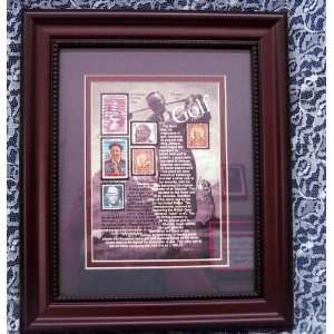  American Stamp Collectibles JR1462 10 X 12 Golf Framed Art 