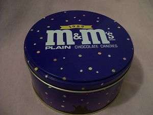   CHOCOLATE CANDIES HOLIDAY TIN Distributed by M&Ms/Mars(1989)  