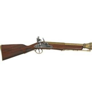 1700s Flintlock Blunderbuss Pistol   Detailed Replica of Classic Gun 