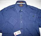 Michael Kors navy blue stripe 15 32/33 M Medium dress shirt New With 