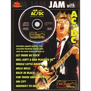  Music Sales Jam with AC/DC Guitar Tab Songbook with CD 