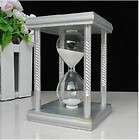 White four corner sand glass sandglass hourglass timer 30min home 