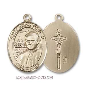  Pope John Paul II Medium 14kt Gold Medal Jewelry