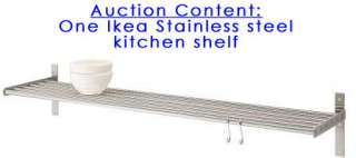 IKEA Stainless Steel Kitchen Pots Pans Rack/Wall Shelf  