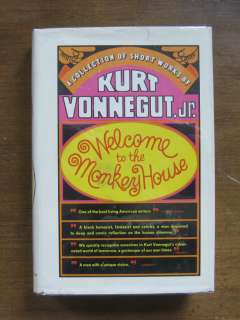 1st/1st 1968 HCDJ welcome to the monkey house kurt vonnegut jr. VG+ 