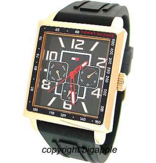 TOMMY HILFIGER MULTI FUNCTION RESIN MENS WATCH 1790702  