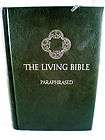   Bible, Paraphrased 1st ed 1971 Tyndale, Old & New Testaments green hc