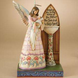 JIM SHORE HEARTWOOD CREEK BAPTISM ANGEL WITH BABY NEW!  