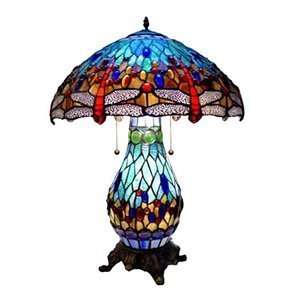   of Tiffany T18275TGRB 3 Light Style Dragonfly Table