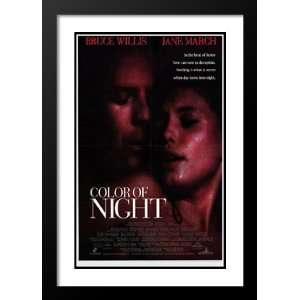  Color of Night 20x26 Framed and Double Matted Movie Poster 