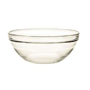 Duralex Lys Stackable Glass Bowl, 3 Set of 4:  Kitchen 