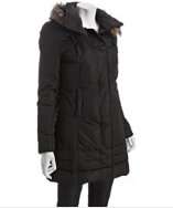 style #313807801 black quilted Naoki hooded down jacket