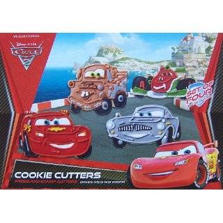   Press and Stamp Cookie Cutters, Set of 4 Lightning McQueen, Tow