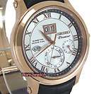 SEIKO PREMIER KINETIC PERPETUAL LEAP YEAR ROSE GOLD LEATHER SNP036 