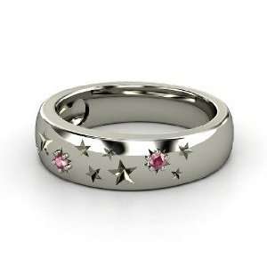   in the Stars Ring, Platinum Ring with Rhodolite Garnet: Jewelry