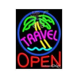  Travel Open Neon Sign: Office Products