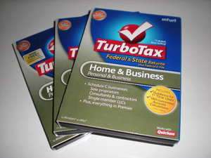 Turbotax 2008, 2009, 2010 Home & Business +state lot. New. Factory 