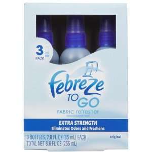  Febreze Fabric Refresher To Go 8.6 oz, 3 ct (Quantity of 5 