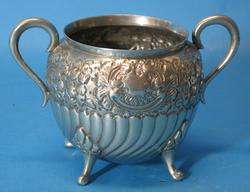 Fine Early English Sheffield Pewter Tea Set c. 1870  