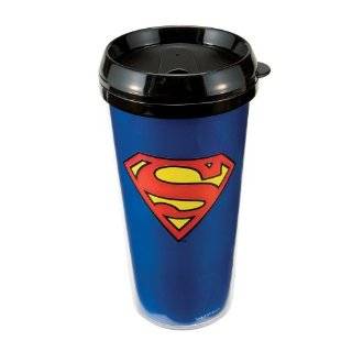 Vandor 74551 Superman Plastic Travel Mug, Blue, 16 Ounce