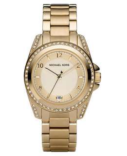 Michael Kors Watch, Womens Goldtone Stainless Steel Bracelet 33mm 