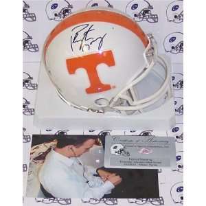   Manning Autographed/Hand Signed Tennessee Volunteers Mini Helmet