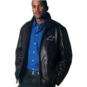III Carolina Panthers Heritage Leather Jacket  Sports 