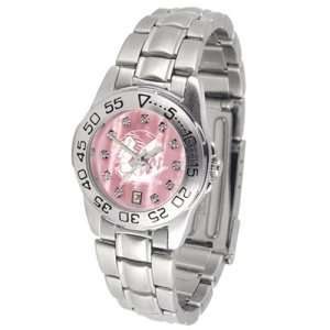   Fighting Sioux NCAA Mother of Pearl Sport Ladies Watch (Metal Band