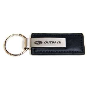   Black Leather Official Licensed Keychain Key Fob Ring: Automotive